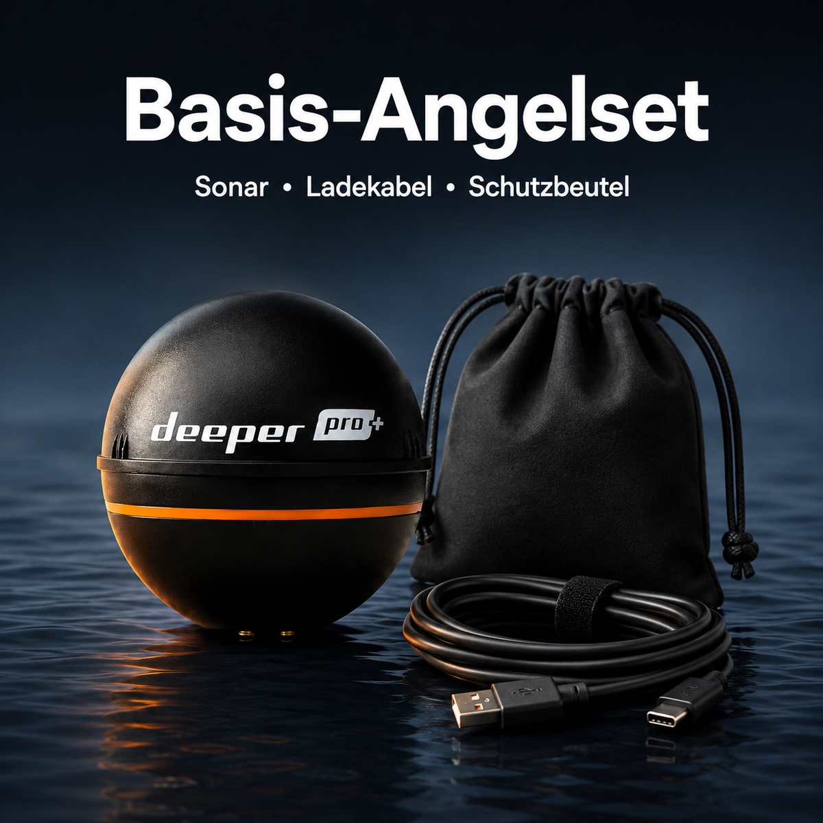 Deeper Smart Sonar PRO+ – Kabelloser Fischfinder mit GPS für präzise Angelplätze