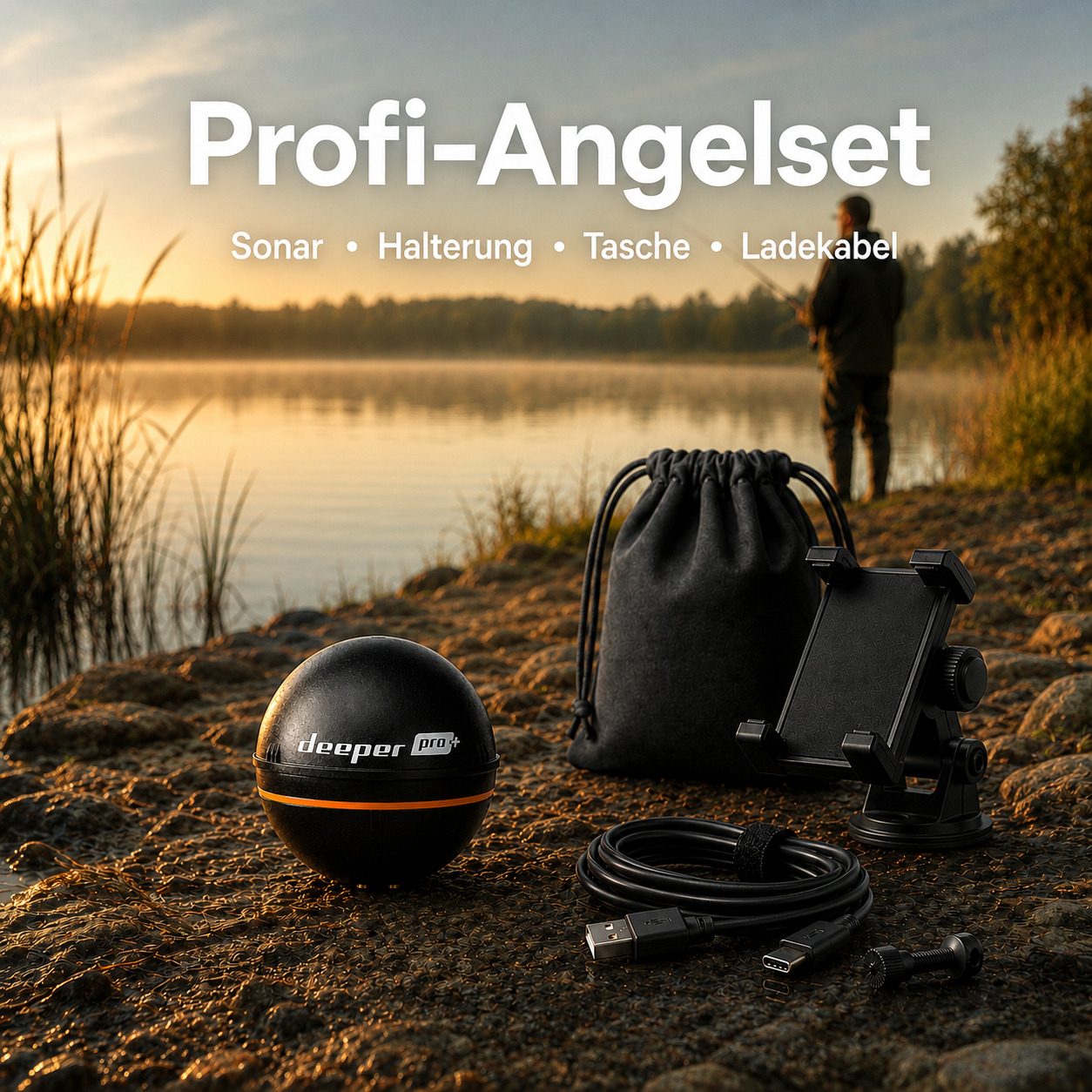 Deeper Smart Sonar PRO+ – Kabelloser Fischfinder mit GPS für präzise Angelplätze
